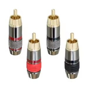 RCA Male Plug Connector Gold Plated Copper RCA Female Jack Audio & Video Adapter Connector