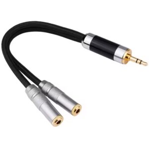 Hifi 3.5mm 1 to 2 Dual Y Audio Headset Jack Splitter Share Cable