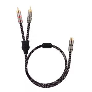 Pure Copper 1 to 2 Splitter Y RCA Cable