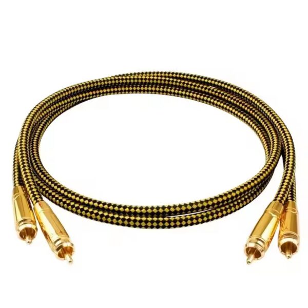 High Quality Cupric Copper 2RCA Male to Male Cable